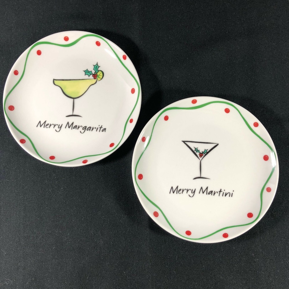 Merry Sloshmas Martini Margarita Boston Warehouse Snack Plates